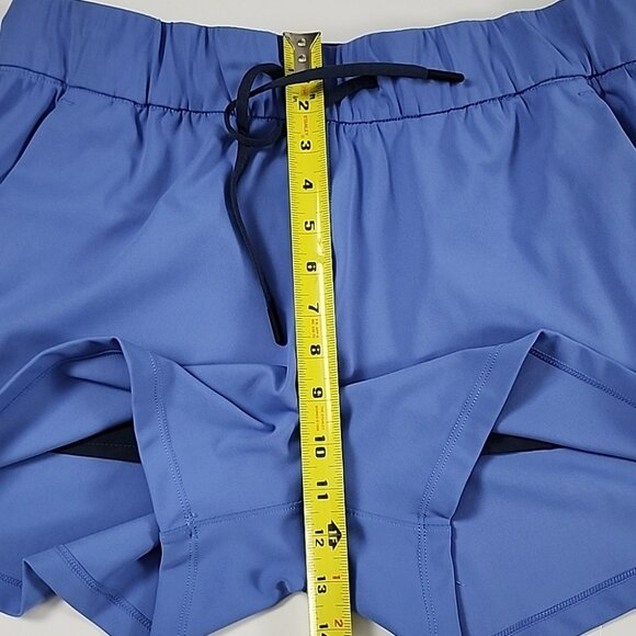ZYIA Active Women's Blue Athletic Shorts Unlined 3.5" Inseam Pockets Size Large - Picture 10 of 11
